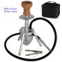 33 cm Shisha plata de aluminio con base de cristal