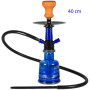 40 cm. Shisha MASCAT azul de cristal