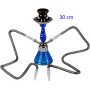 30 cm. Shisha DOHA azul de cristal