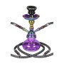 25 cm. Shisha Rainbow cristal púrpura y cuerpo iridiscente, con 2...