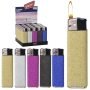 Expositor con 50 encendedores piezo glitter