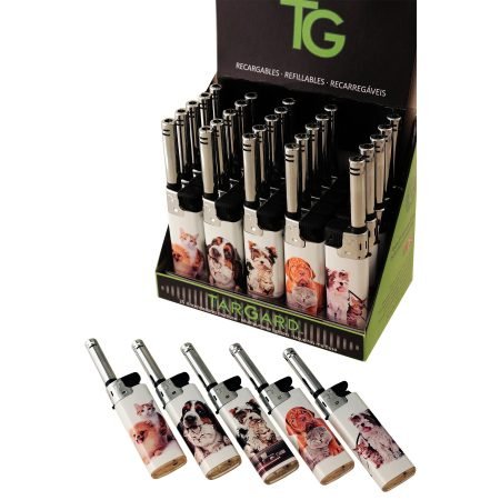 Exp. 25 encendedores multiuso piezo TG CAT&DOG