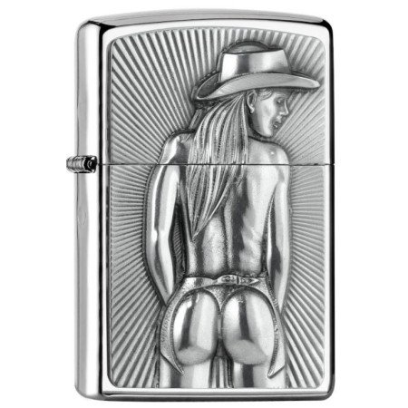 ENCENDEDOR ZIPPO COW GIRL EMBLEM