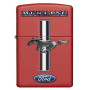 ENCENDEDOR ZIPPO FORD MUSTANG RED MATTE LOGO