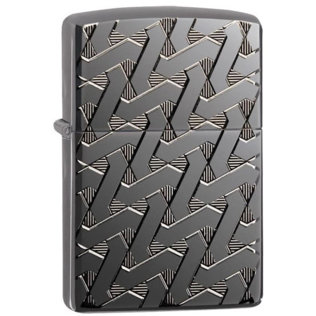 ENCENDEDOR ZIPPO GEOMETRIC WEAVE DESIGN