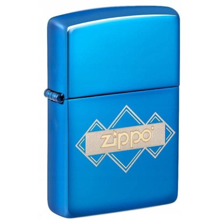 ENCENDEDOR ZIPPO HIGH POLISH BLUE ORIGINAL LOGO