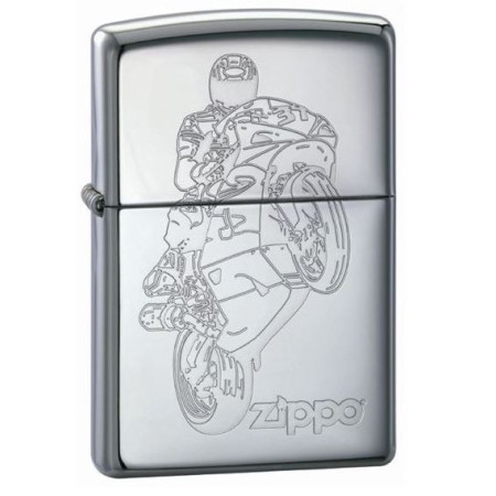 ENCENDEDOR ZIPPO MOTOR BIKE WHEELIE