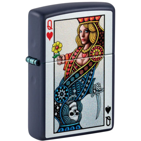 ENCENDEDOR ZIPPO QUEEN POKER DESIGN