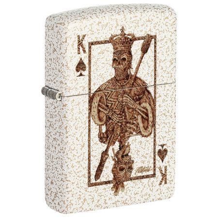 ENCENDEDOR ZIPPO RICK RIETVELD POKER SKULL DESIGN