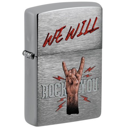 ENCENDEDOR ZIPPO WE WILL ROCK YOU 200