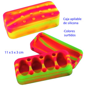 Caja silicona colores surtidos