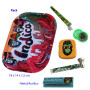 Pack con bandeja, caja, grinder, papel, pipa y guardacigarro