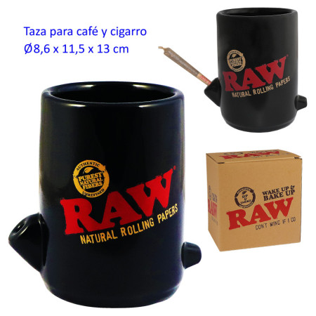 Raw taza para cafe y cigarro  8,6 x 11,5 x 13cm