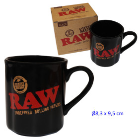 Raw taza para cafe negra  8,3 x 9,5 cm.