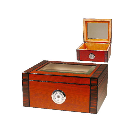 Humidor con ventana de vidrio 25 cig.