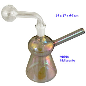 16 cm. Bong de cristal