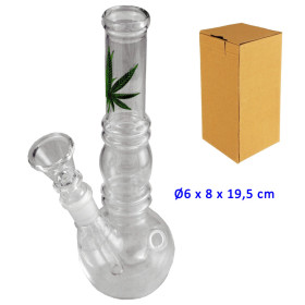19,5 cm. Bong de cristal