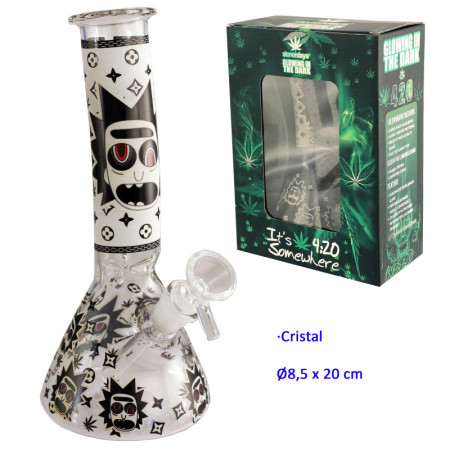 20 cm. Bong de cristal