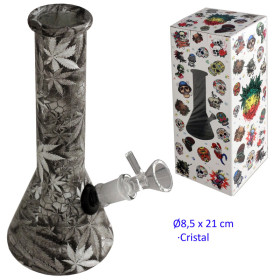 21 cm Bong de cristal Â«HojaÂ»