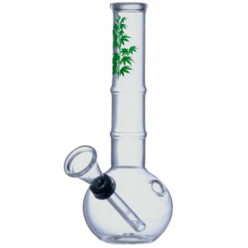 17 cm. Bong de cristal Â«HojasÂ»