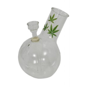 Bong de mano de cristal Â«HojasÂ»