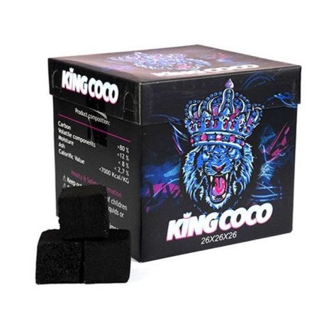 CAJA DE CARBON KING COCO (26x26x26) 1 KG