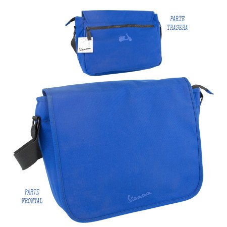 Bolsa  horizontal  Vespa  negra/azul