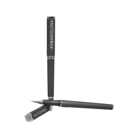 Set  de  boligrafo  y  roller  anodizados  FC  Barcelona