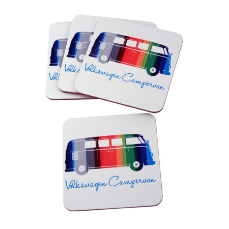 Set  4  posavasos  licencia  VOLKSWAGEN
