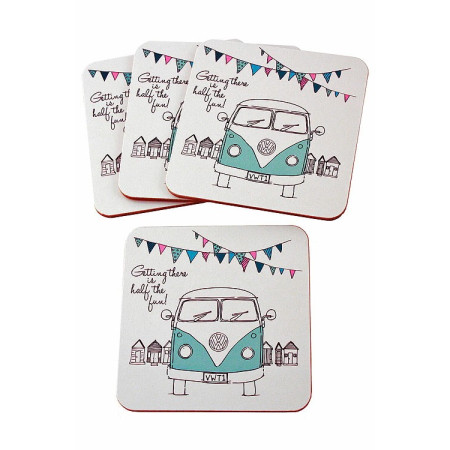 Set  4  posavasos  licencia  VOLKSWAGEN