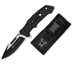 8,5  cm.  Navaja  táctica  K25  con  mango  aluminio  negro