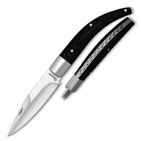 8,5  cm.  Navaja  Albainox  virola  con  mango  stamina  negra