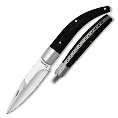 8,5  cm.  Navaja  Albainox  virola  con  mango  stamina  negra
