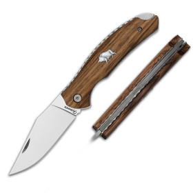 8,3  cm.  Navaja  Albainox  JABALI  con  mango  de  madera