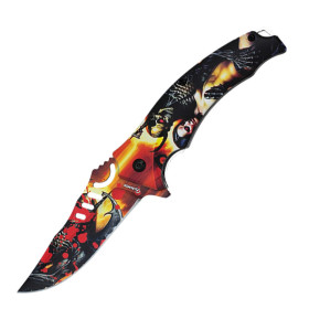 8,6  cm.  Navaja  Albainox  con  mango  ABS  diseño  3D