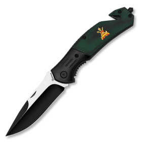 8,3  cm.  Navaja  Albainox  LEGIÓN  con  mango  stamina  verde