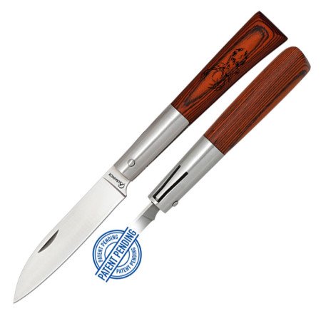 8,5  cm.  Navaja  Albainox  CIERVO  con  mango  stamina  roja