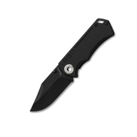 5,8  cm.  Navaja  Albainox  negra  con  tornillería  calada