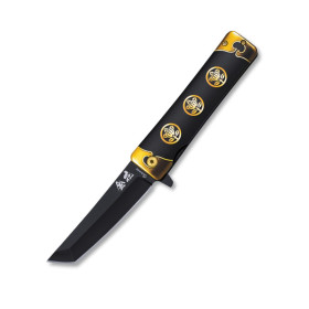 9  cm.  Navaja  Albainox  flor  de  oro