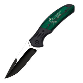 8,5  cm.  Navaja  Albainox  negra  /  stamina  verde  Guardia  Civil