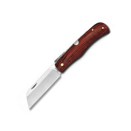 8  cm.  hoja  Navaja  Albainox  madera  stamina  roja