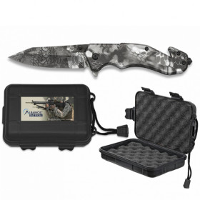 8,5  cm  hoja  Navaja  ALBAINOX  Phyton  Camo  c/caja  ABS