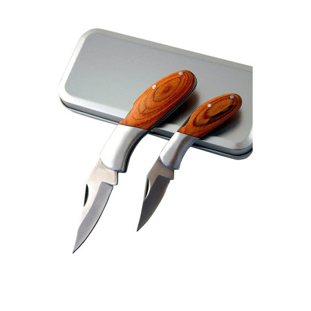 Estuche  2  Navajas  En  Estuche  modelo  Tg03