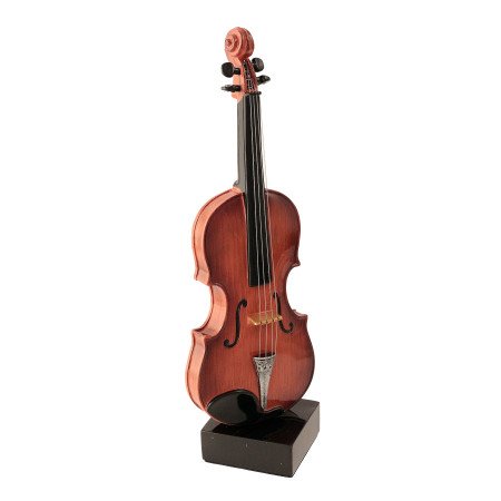 Violín  miniatura  decorativa  en  resina.