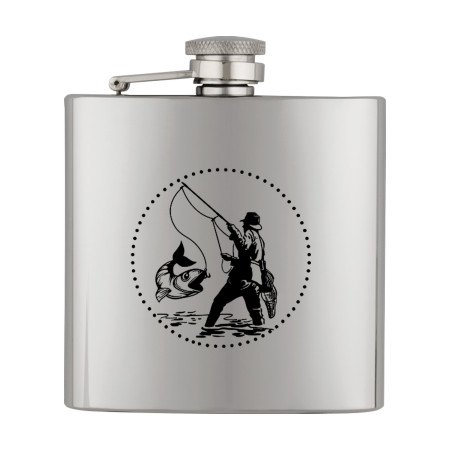 6  oz.  Licorera  metálica  Albainox  pescador