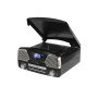 Radio  digital  RETRO  negra  AM-FM,  con  tocadiscos/USB/SD  y  lector  Cd´s