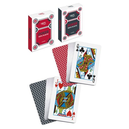 Baraja  cartas  de  Poker  100%  plástico