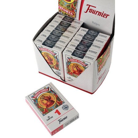 Caja  con  12  barajas  españolas  Fournier  1-50  (20991)