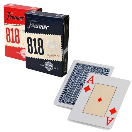 Caja  con  12  barajas  póker  Fournier  818-55