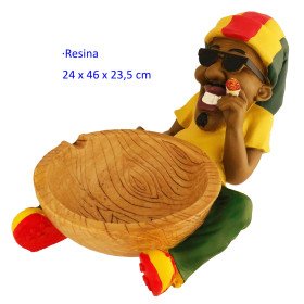 Cenicero  de  resina  Rasta  24  x  46  x  23,5  cm